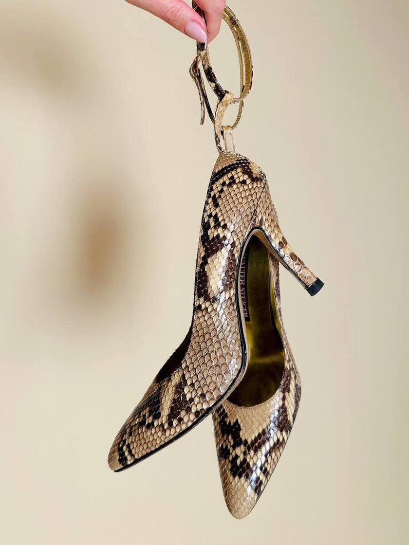 Décolleté in pitone roccia “Walter Steiger”