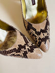 Décolleté in pitone roccia “Walter Steiger”