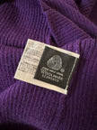Dolcevita a costine viola in pura lana