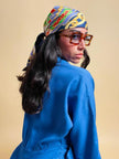 Foulard in seta fantasia araldico-barocca 
