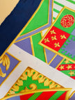 Foulard in seta fantasia araldico-barocca 