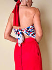 Foulard in seta fantasia cuori “Yves Saint Laurent”