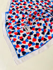 Foulard in seta fantasia cuori “Yves Saint Laurent”