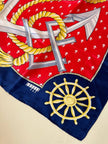 Foulard in seta fantasia marinière “Leslie Fay”