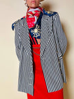 Foulard in seta fantasia marinière “Leslie Fay”