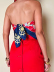 Foulard in seta fantasia marinière “Leslie Fay”