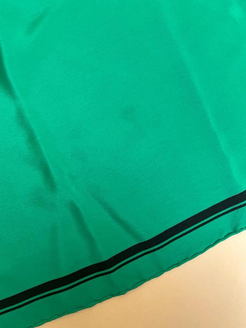 Foulard in seta verde smeraldo 