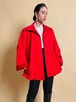 Giacca rossa in lana e velluto Yves Saint Laurent