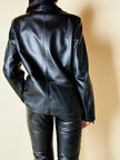 Giacca in pelle nera