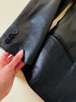 Giacca in pelle nera