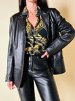 Giacca in pelle nera