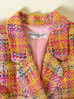 Blazer in tweed multicolor rosa “Yves Saint Laurent”