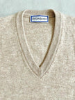 Gilet in lana mélange beige 