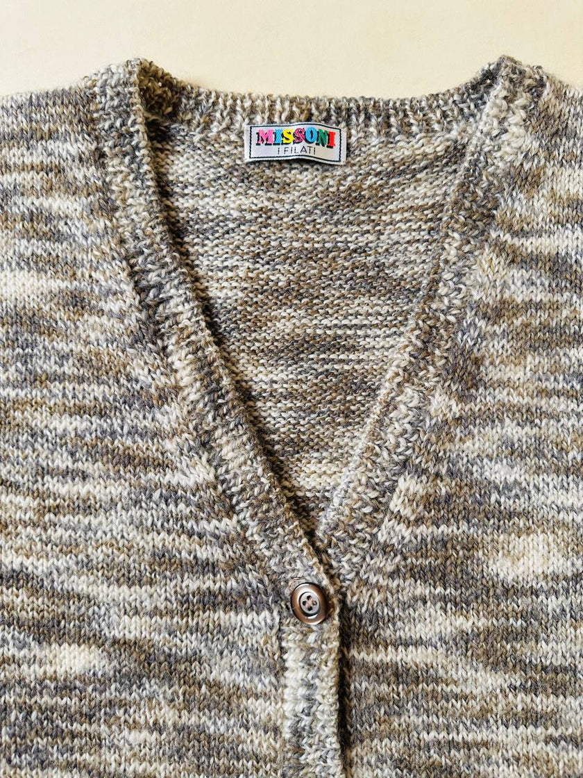 Gilet abbottonato in lana mélange “Missoni”