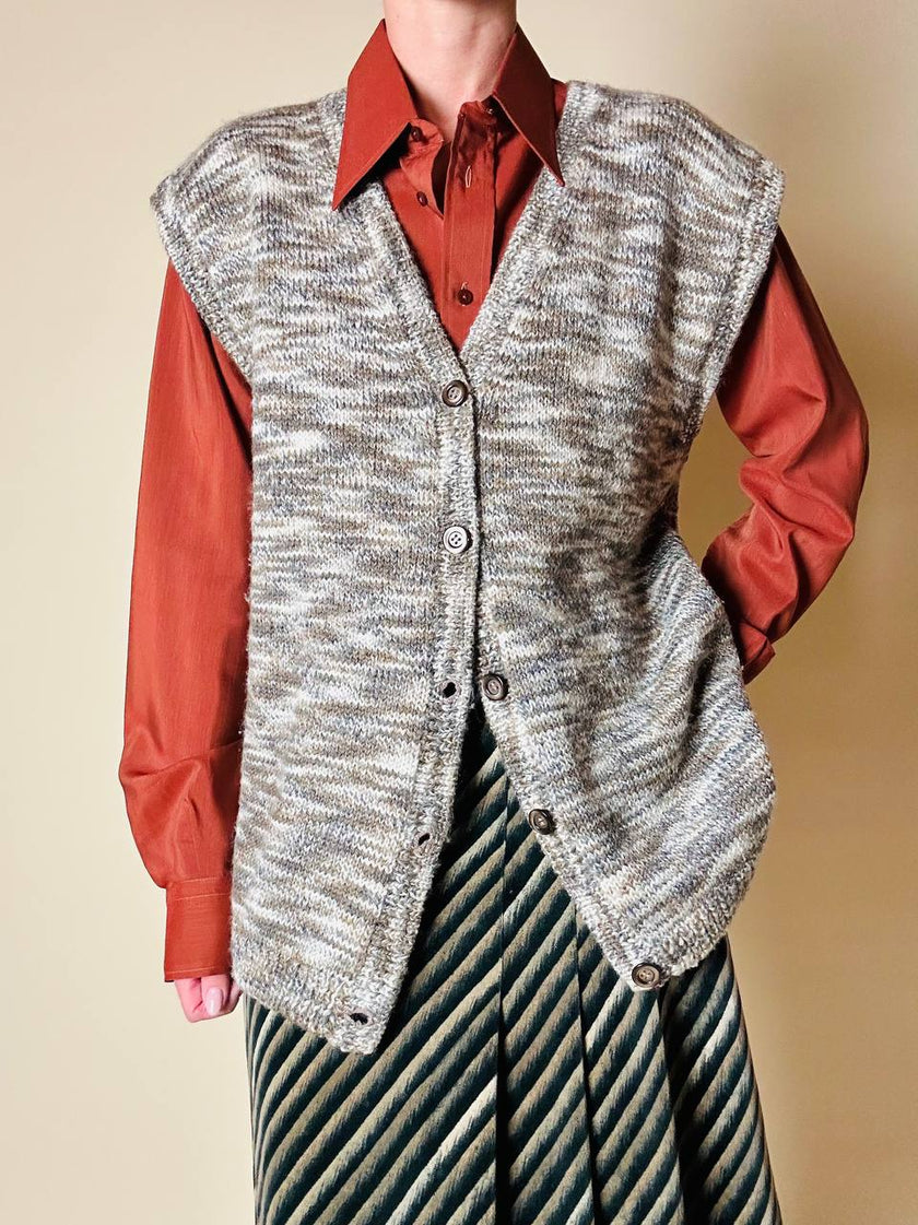 Gilet abbottonato in lana mélange “Missoni”