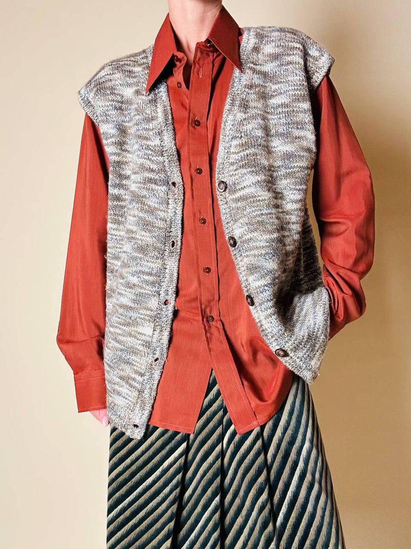 Gilet abbottonato in lana mélange “Missoni”