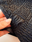 Gilet nero goffrato con bottoni dorati a forma di cuore “Yves Saint Laurent”