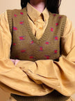 Gilet in misto lana color tabacco “Ungaro Ter Paris”