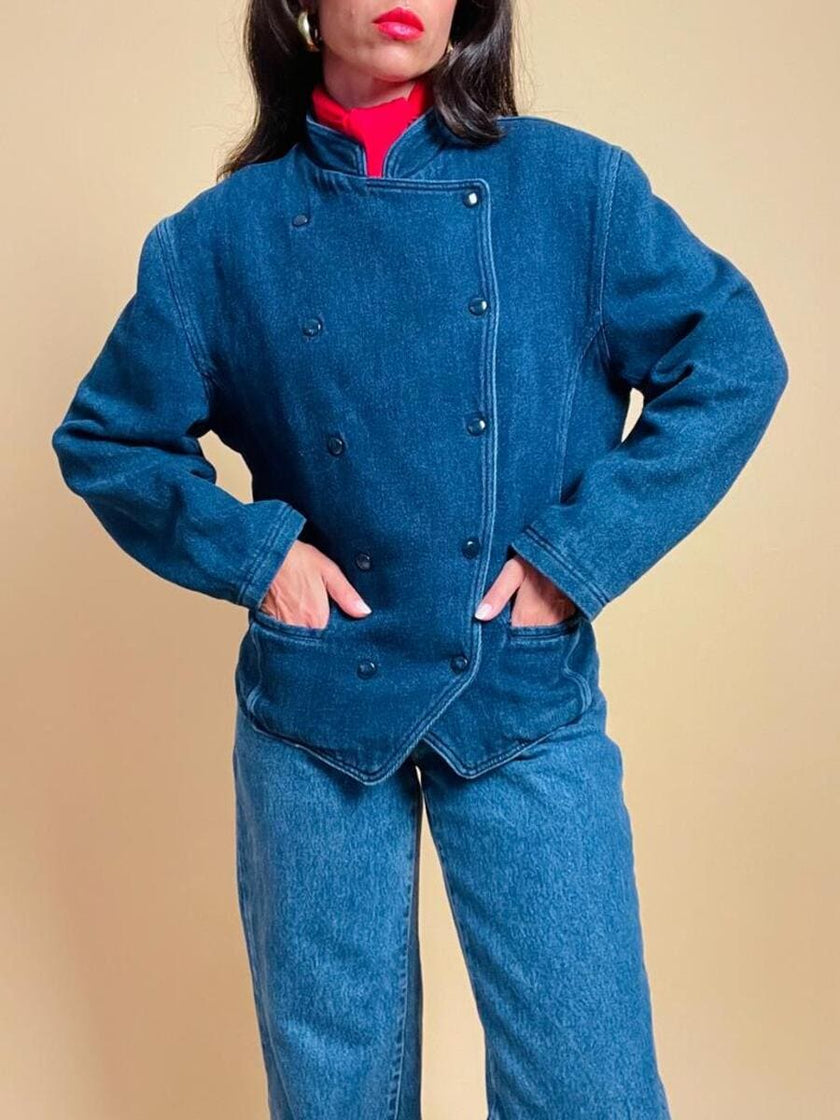 Giubbotto in tela jeans 
