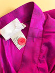 Gonna a ruota in shantung color ciclamino 