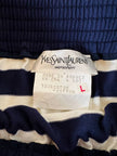 Longuette a righe bianche e blu con bottoni dorati “Yves Saint Laurent”