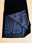 Gonna sartoriale in velluto nero