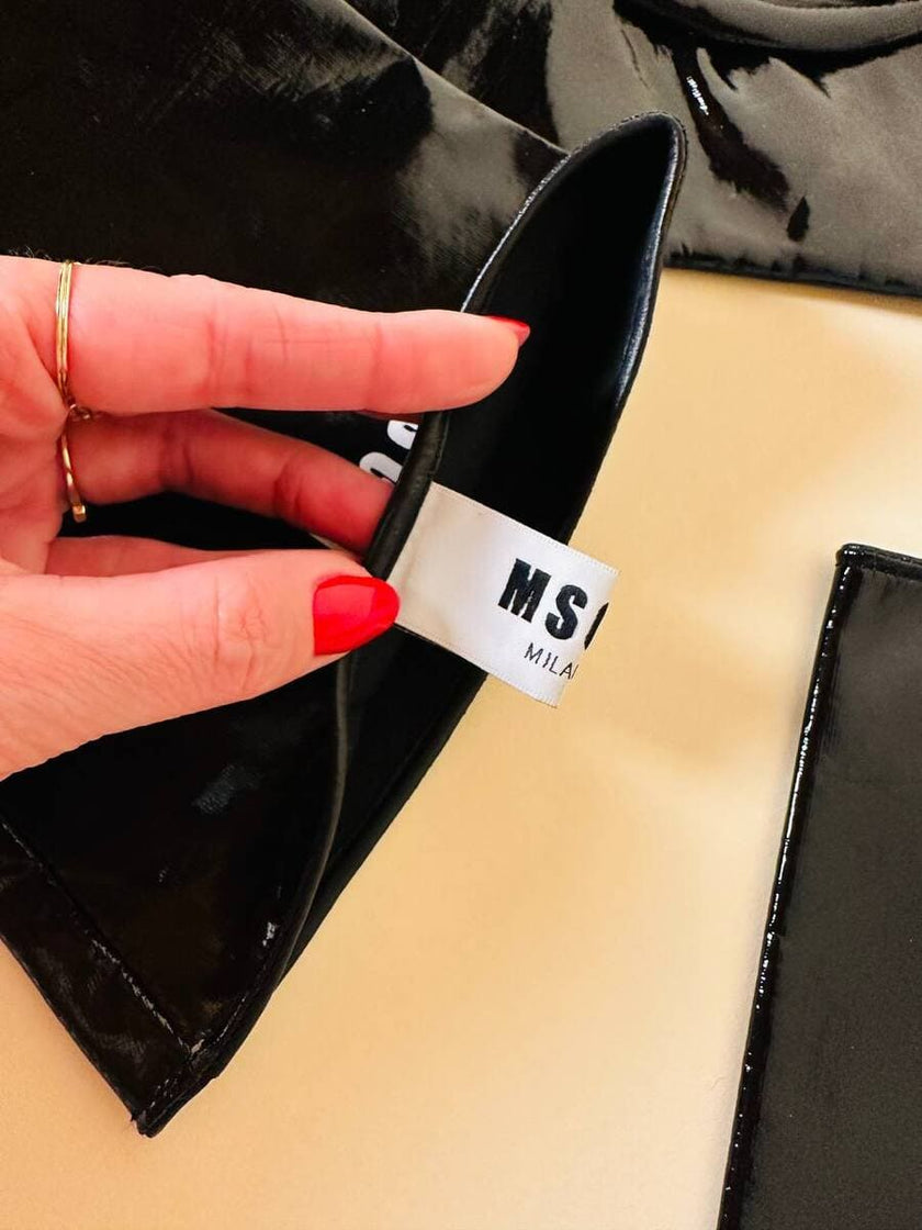 Guanti lunghi in PVC nero “MSGM”