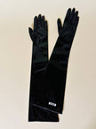 Guanti lunghi in PVC nero “MSGM”