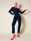 Jumpsuit blu notte con bottoni dorati  “Off Duty”