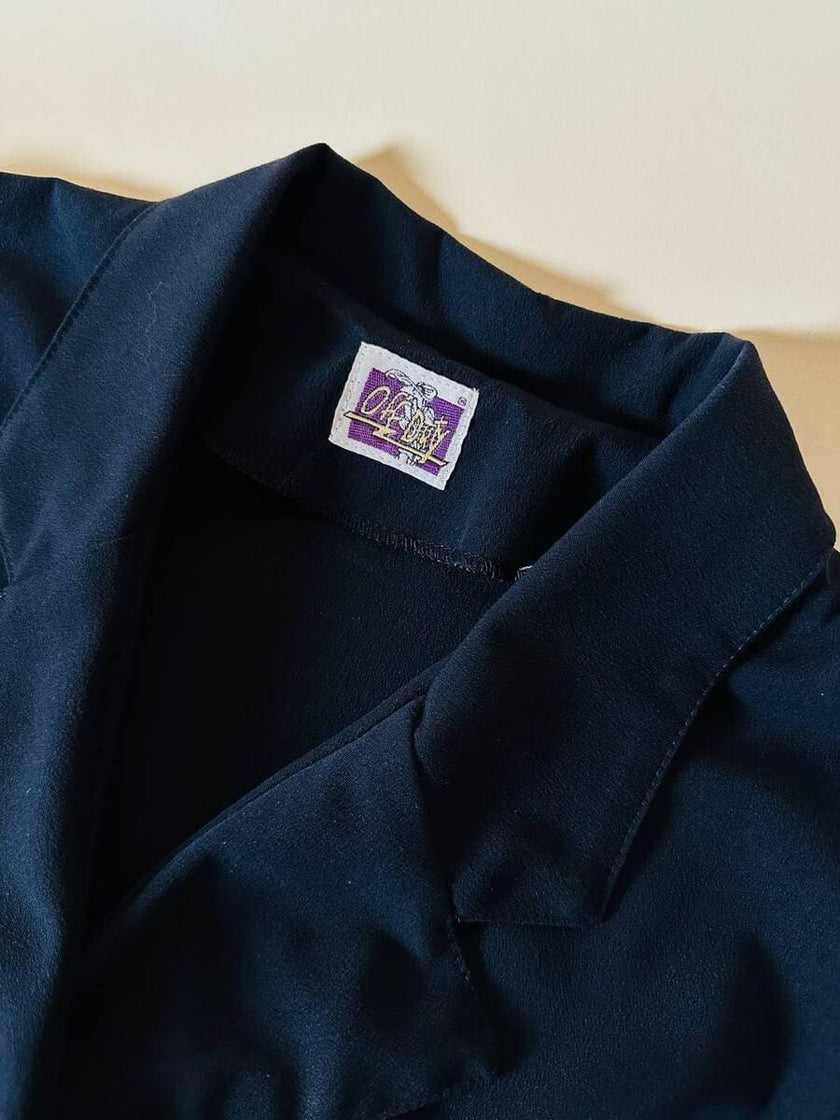 Jumpsuit blu notte con bottoni dorati  “Off Duty”