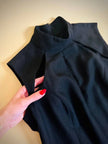 Jumpsuit nera a collo alto “Max Dixie”
