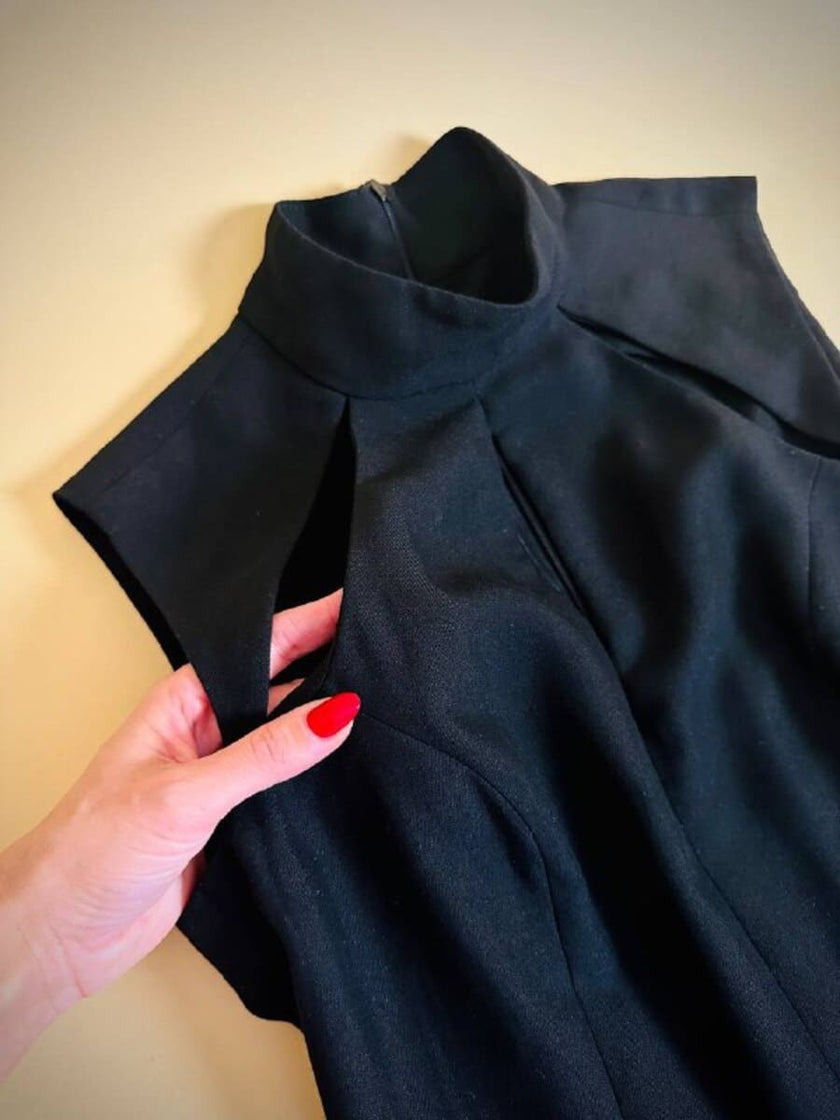 Jumpsuit nera a collo alto “Max Dixie”