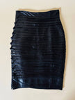 Longuette in pelle nera “Gianni Versace”