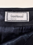 Longuette in pelle nera “Gianni Versace”