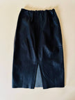 Longuette nera in nappa stretch “Stouls Paris”