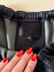 Longuette nera in nappa stretch “Stouls Paris”