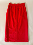 Longuette rossa con abbottonatura posteriore “Yves Saint Laurent”