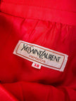 Longuette rossa con abbottonatura posteriore “Yves Saint Laurent”