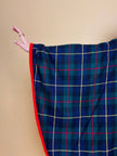 Mantella sartoriale in lana fantasia tartan