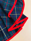 Mantella sartoriale in lana fantasia tartan