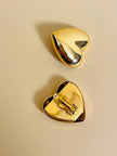 Maxi clip a cuore oro