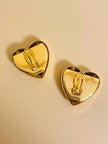 Maxi clip a cuore oro