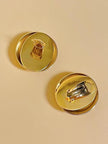Maxi clip oro a mezza sfera