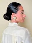 Maxi clip dorate con perle cabochon “Christian Dior”