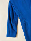 Maxi cappotto in lana color blu petrolio 