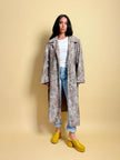 Trench oversize fantasia micro leopardo 