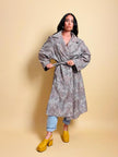 Trench oversize fantasia micro leopardo 