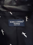 Trench lungo in ecopelle nera “Mariella Burani”