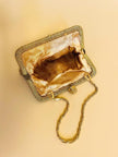 Mini bag anni '50 in lurex oro