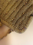 Mini bag anni '50 in lurex oro